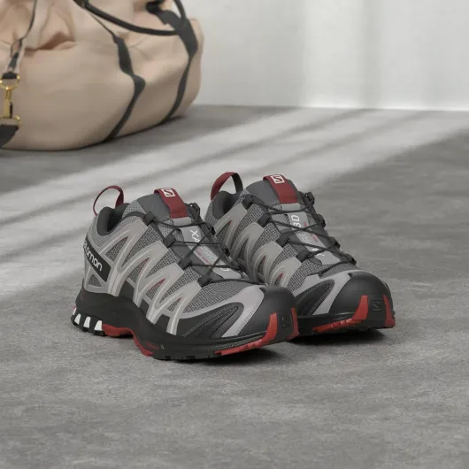 Homme XA Pro 3D Chaussures de Trail 44 2/3 EU Monument Ebony Red Dahlia