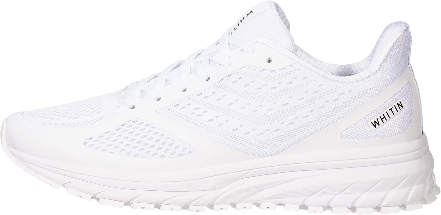 Chaussures de Sport Running Basket Homme Femme Course Fitness Respirantes Sneakers 42 EU Blanc