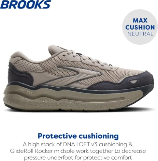 Brooks Ghost Max Leather BasketHomme 44 EU Rockridge Phantom