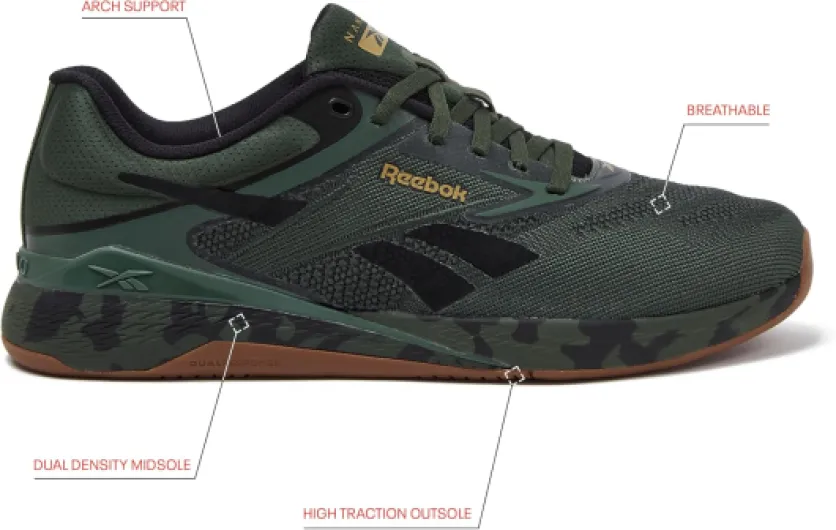 Nano X5 Sneakers for Women, Cross Training Gym Walking Shoes Women BasketFemme 40.5 EU Chaussures Blanc Noir Reebok Rubber Gum 04