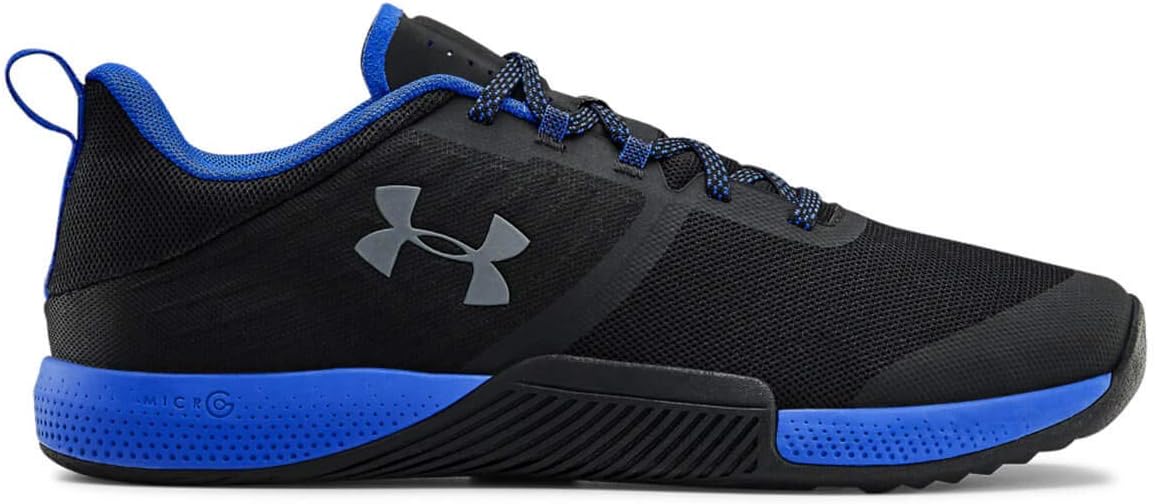 UA Tribase Thrive Chaussures de TrainingHomme 41 EU Black Versa Blue Pitch Gray 007