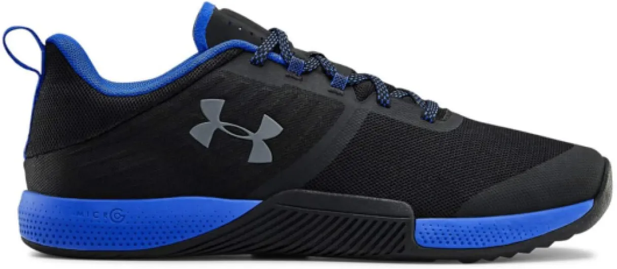 UA Tribase Thrive Chaussures de TrainingHomme 41 EU Black Versa Blue Pitch Gray 007