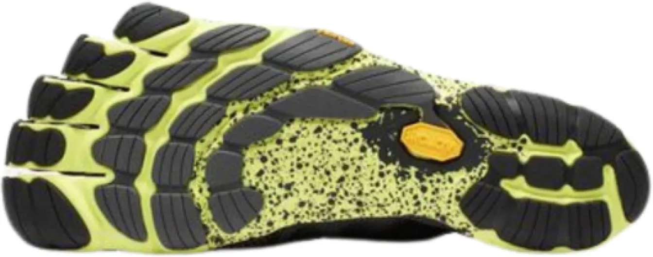 Vibram Homme V-Run Retro Red/Black/Grey Basket 44 EU Noir Black Black Yellow
