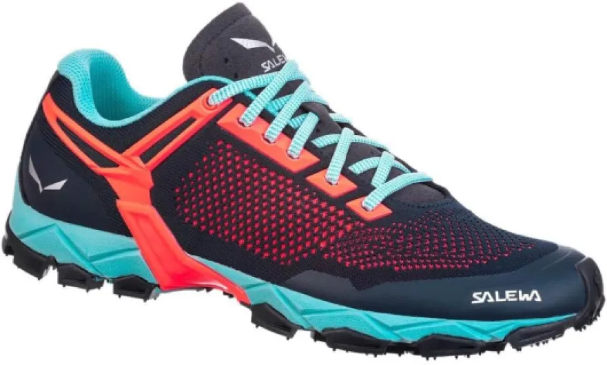 Ws Lite Train Knitted Chaussures de TrailFemme 36 EU Premium Navy Fluo Coral