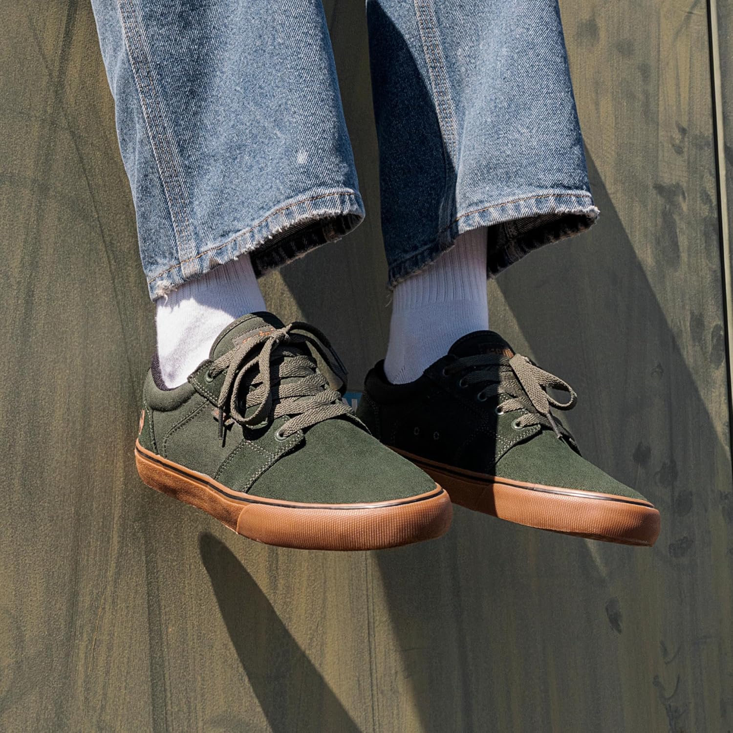 BARGE LS Barge Ls, Baskets mode homme 43 EU Green Gum
