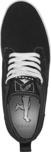 Emerica Spanky Hi – Un Look familier revisité pour protéger la Cheville, Design épuré Retour aux Bases pour Un Style sans Faille et décontracté 47 EU Black Tan