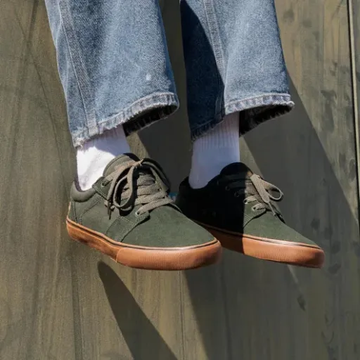 Test Etnies Barge LS Green Gum : des baskets de skate simples qui font le job au quotidien