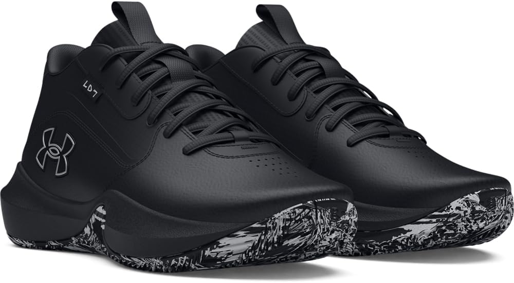 Grade School Lockdown 7 BasketMixte Enfant 43 EU Black Black Metallic Silver